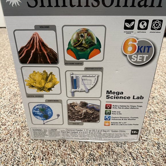 Smithsonian 6 Kit Set Mega Science Lab!! Brand new! Ages 10+ great learning toy! - Picture 7 of 7